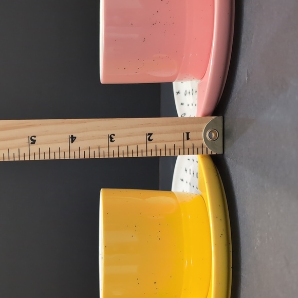 Roots 7, Dipped 2 Tone Yellow/Pink Cup And Saucer Set . - Picture 13 of 14